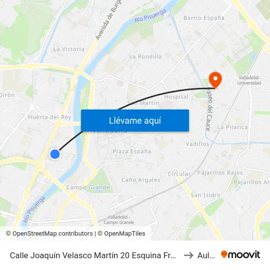 Calle Joaquín Velasco Martín 20 Esquina Francesco Scrimieri to Aulario map