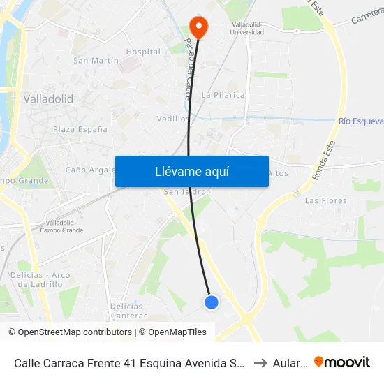 Calle Carraca Frente 41 Esquina Avenida Soria to Aulario map