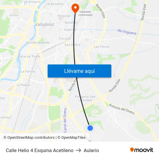 Calle Helio 4 Esquina Acetileno to Aulario map