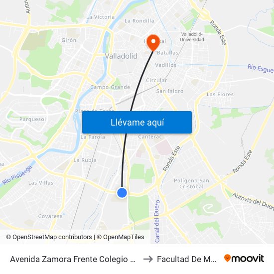 Avenida Zamora Frente Colegio San Agustín to Facultad De Medicina map