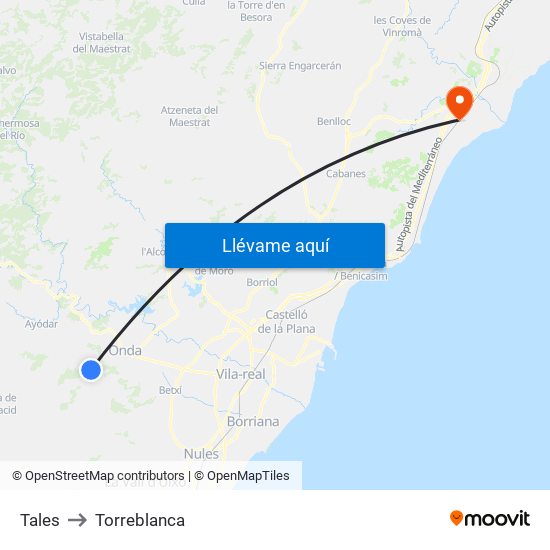 Tales to Torreblanca map
