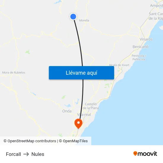 Forcall to Nules map