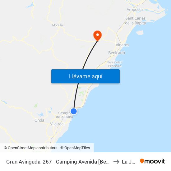 Gran Avinguda, 267 - Camping Avenida [Benicàssim] to La Jana map