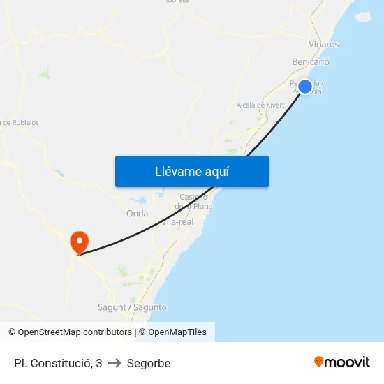 Pl. Constitució, 3 to Segorbe map