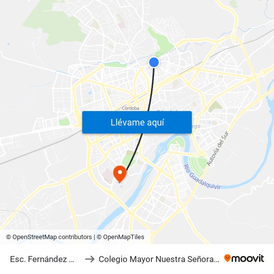 Esc. Fernández Márquez 2ª to Colegio Mayor Nuestra Señora De La Asunción map