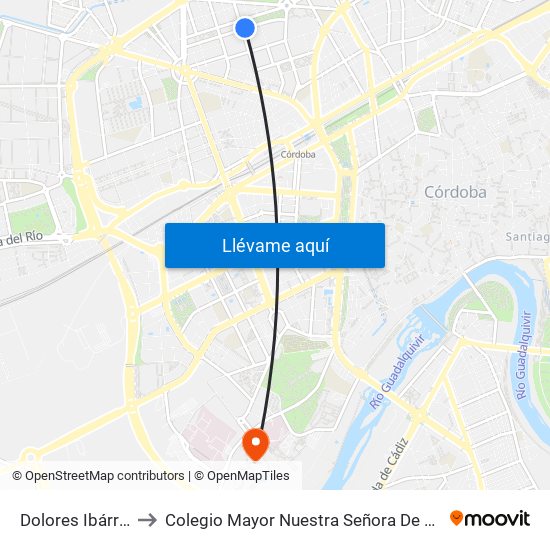 Dolores Ibárruri 2ª to Colegio Mayor Nuestra Señora De La Asunción map