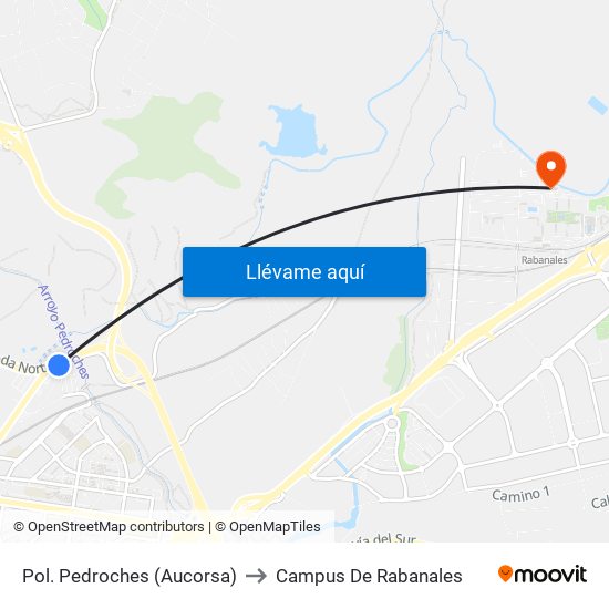 Pol. Pedroches (Aucorsa) to Campus De Rabanales map