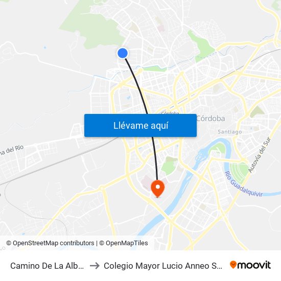 Camino De La Albaida to Colegio Mayor Lucio Anneo Séneca map