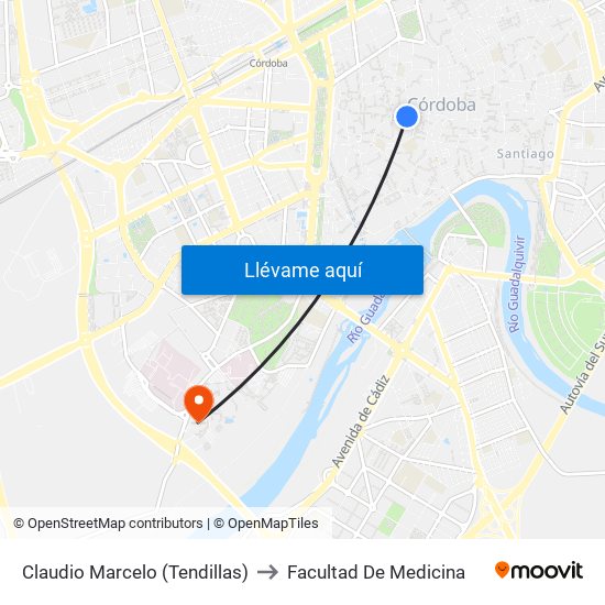 Claudio Marcelo (Tendillas) to Facultad De Medicina map