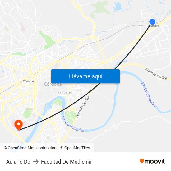 Aulario Dc to Facultad De Medicina map