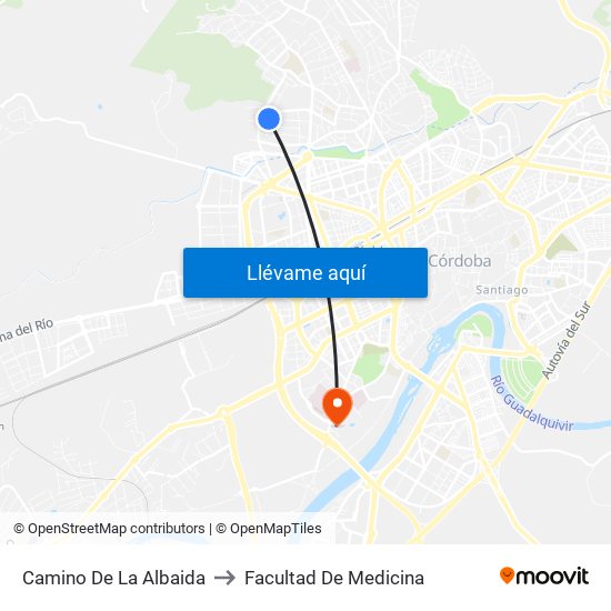 Camino De La Albaida to Facultad De Medicina map