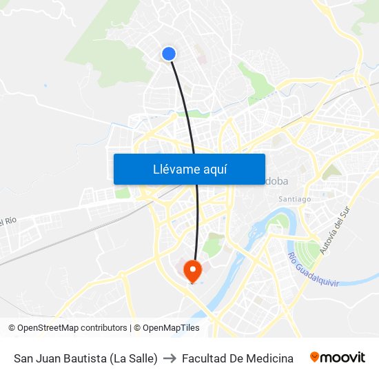 San Juan Bautista (La Salle) to Facultad De Medicina map