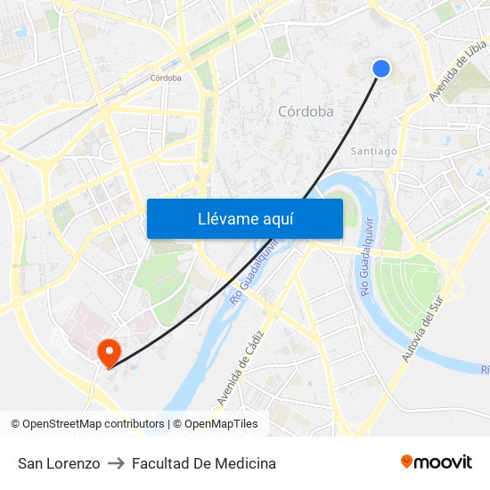 San Lorenzo to Facultad De Medicina map