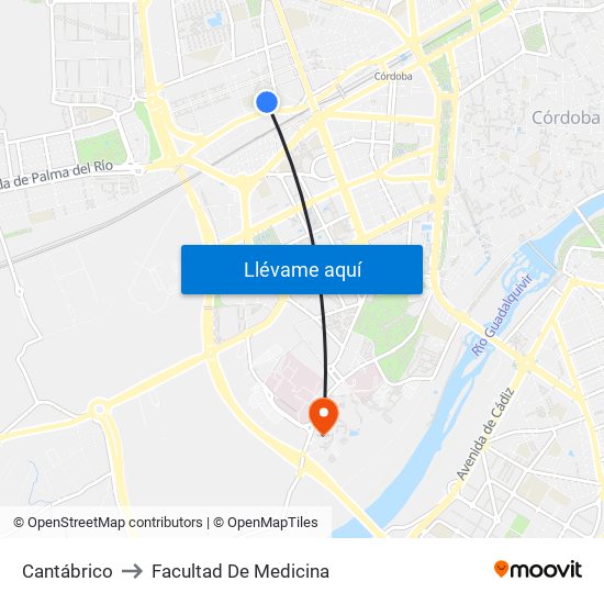 Cantábrico to Facultad De Medicina map