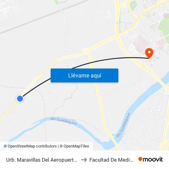 Urb. Maravillas Del Aeropuerto Dc to Facultad De Medicina map