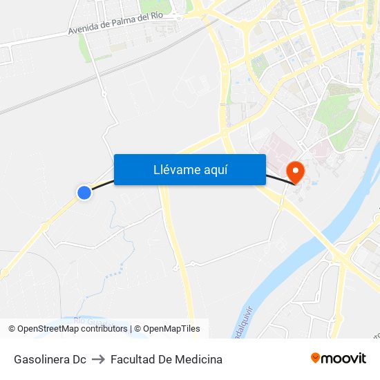 Gasolinera Dc to Facultad De Medicina map