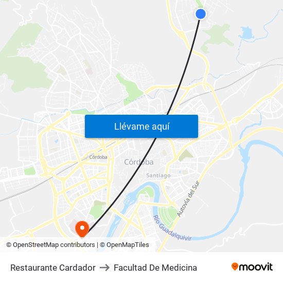 Restaurante Cardador to Facultad De Medicina map
