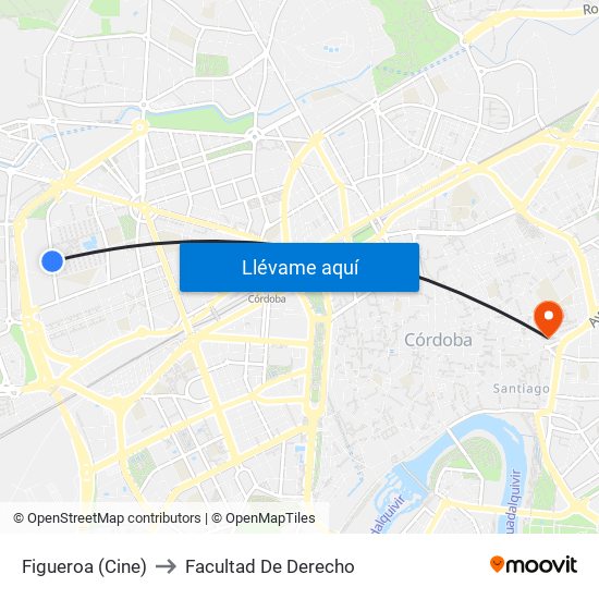 Figueroa (Cine) to Facultad De Derecho map