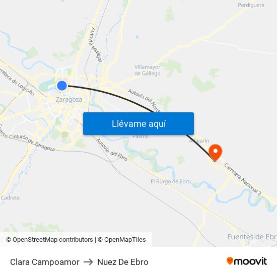 Clara Campoamor to Nuez De Ebro map