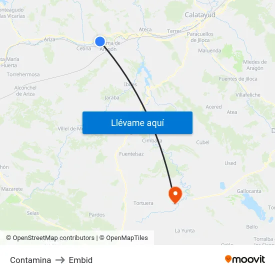 Contamina to Embid map