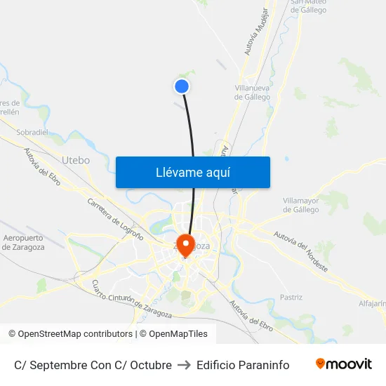 C/ Septembre Con C/ Octubre to Edificio Paraninfo map