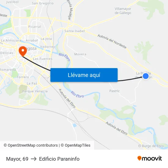 Mayor, 69 to Edificio Paraninfo map