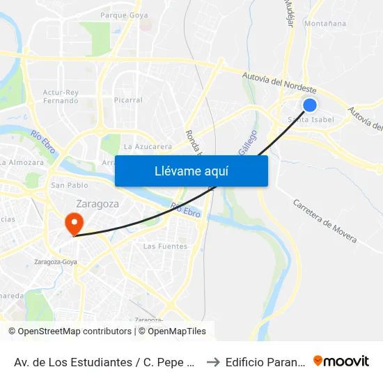 Av. de Los Estudiantes / C. Pepe Garcés to Edificio Paraninfo map