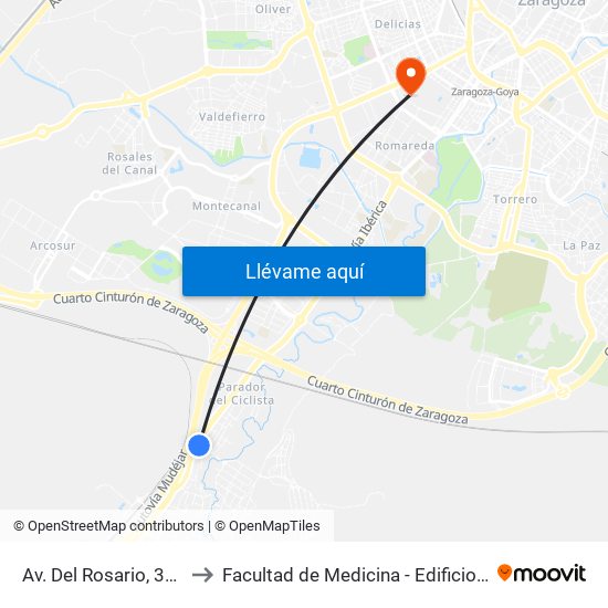Av. Del Rosario, 31e to Facultad de Medicina - Edificio A map