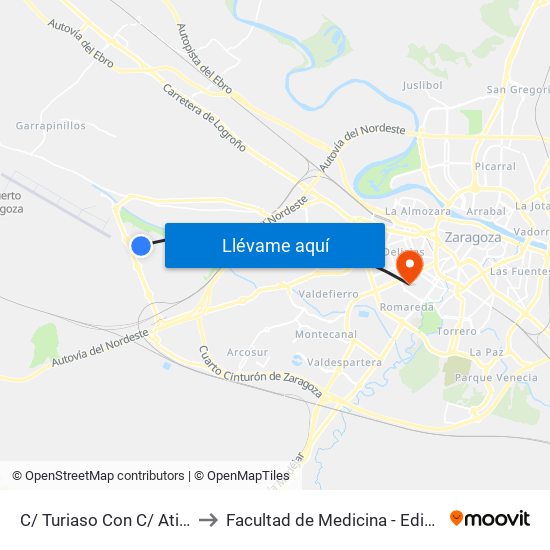 C/ Turiaso Con C/ Atiliana to Facultad de Medicina - Edificio A map