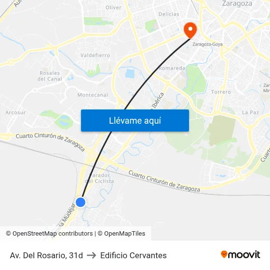 Av. Del Rosario, 31d to Edificio Cervantes map