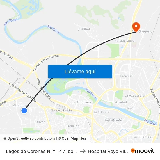 Lagos de Coronas N. º 14 / Ibón de Astún to Hospital Royo Villanova map