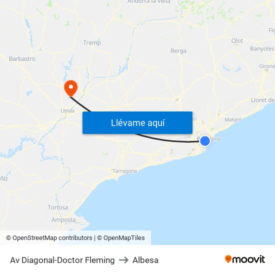 Av Diagonal-Doctor Fleming to Albesa map