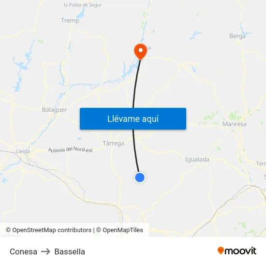 Conesa to Bassella map