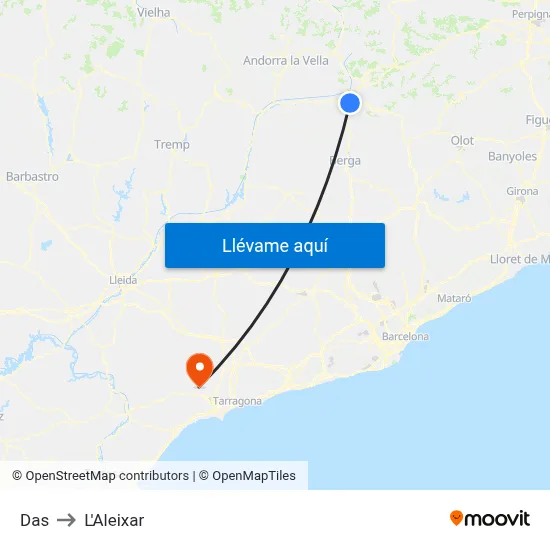 Das to L'Aleixar map