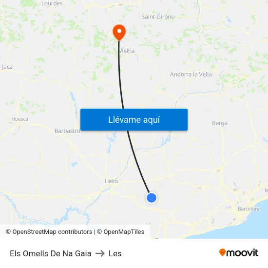 Els Omells De Na Gaia to Les map