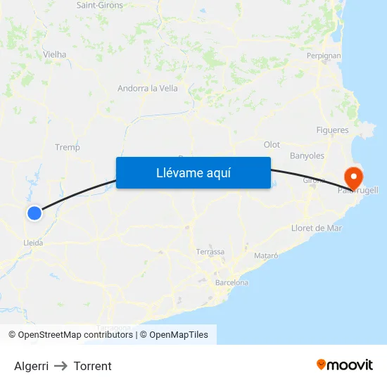 Algerri to Torrent map