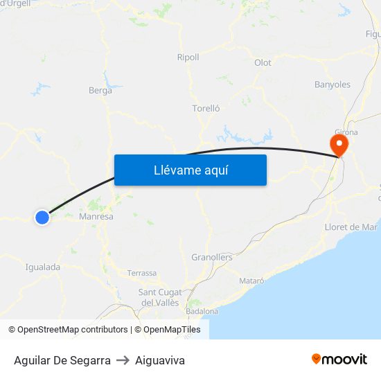 Aguilar De Segarra to Aiguaviva map