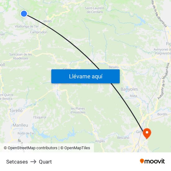 Setcases to Quart map