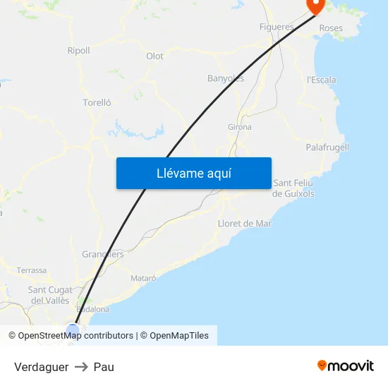 Verdaguer to Pau map