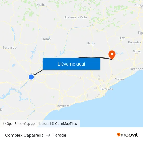 Complex Caparrella to Taradell map