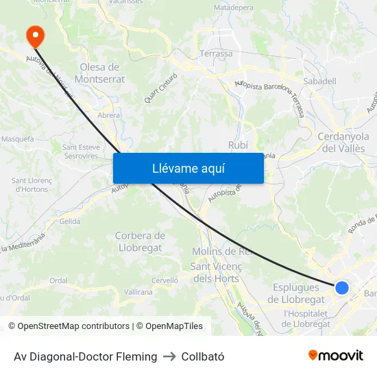 Av Diagonal-Doctor Fleming to Collbató map