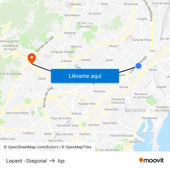 Lepant - Diagonal to Iqs map