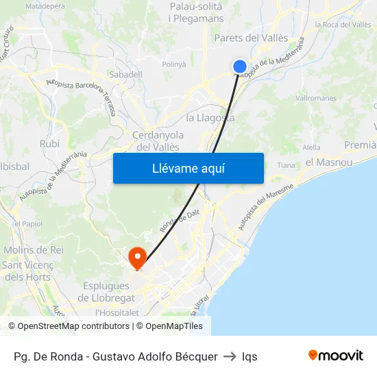 Pg. De Ronda - Gustavo Adolfo Bécquer to Iqs map
