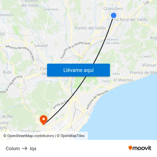 Colom to Iqs map