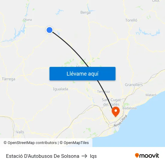 Estació D'Autobusos De Solsona to Iqs map
