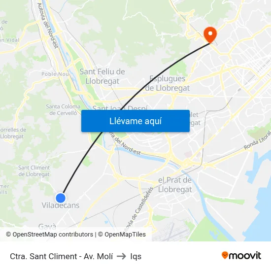 Ctra. Sant Climent - Av. Molí to Iqs map