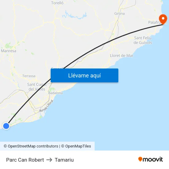 Can Robert to Tamariu map