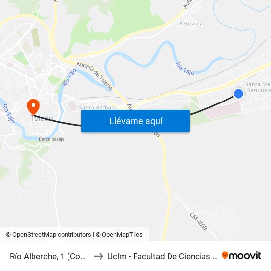 Río Alberche, 1 (Conf. Río Estenilla) to Uclm - Facultad De Ciencias Jurídicas Y Sociales map