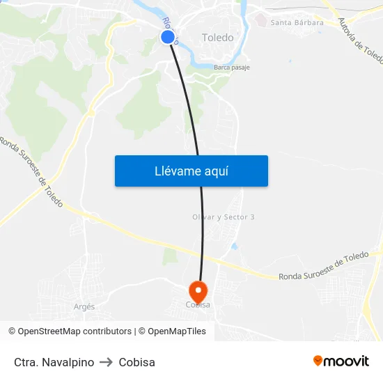 Ctra. Navalpino to Cobisa map