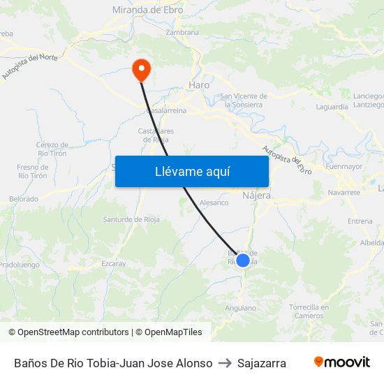 Baños De Rio Tobia-Juan Jose Alonso to Sajazarra map